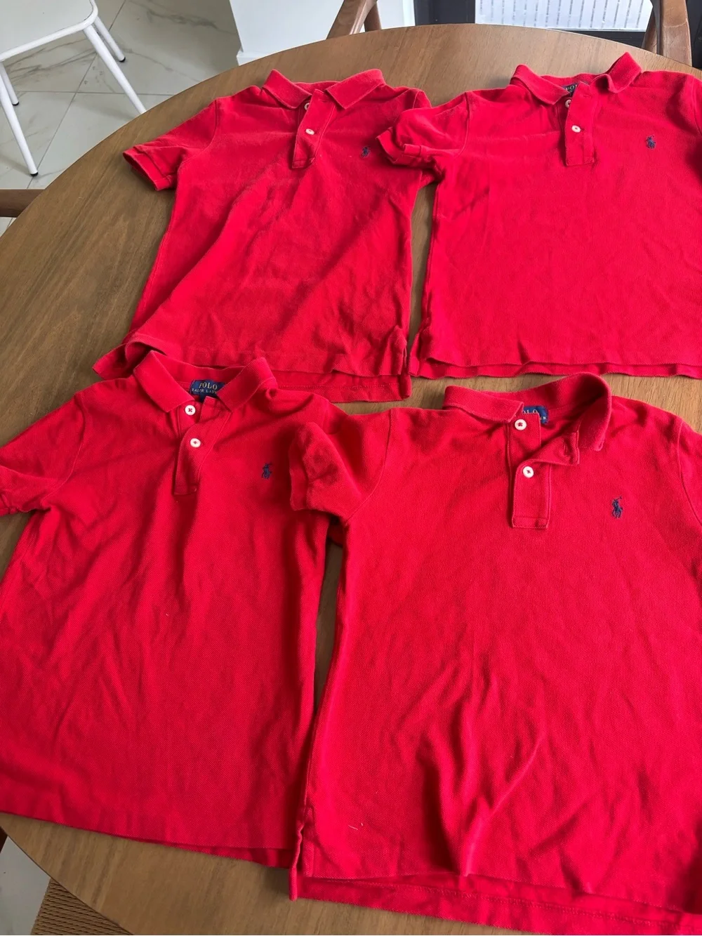 Ralph Lauren Kids Red Polo Bundle — Short Sleeve Cotton Piques